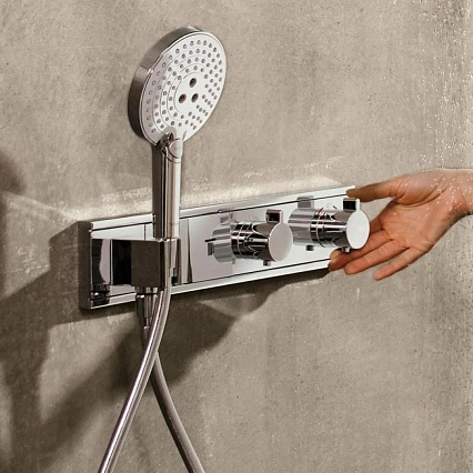 Смеситель для душа Hansgrohe RainSelect 15355000 с термостатом, хром