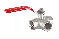 Шаровой кран DOUBLE-LIN double lin трехходовой Т-обр. затвор вр-вр-вр 2&quot; рычаг DOUBLE-LIN LL1280 2&quot;