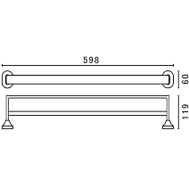 Полотенцедержатель Art&Max Ovale AM-E-4048B хром