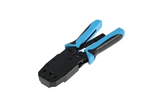Кримпер для обжима клемм Тундра RJ-45 8P, RJ-12 6P, RJ-10 4P, вертикальный обжим 4476071