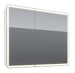 Зеркальный шкаф Lemark Element 100x80 с подсветкой LM100ZS-E, белый глянец