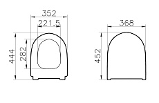 Крышка-сиденье для унитаза VitrA Sento 130-003-009