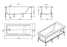 Акриловая ванна Roca Easy ZRU9302899 170x75