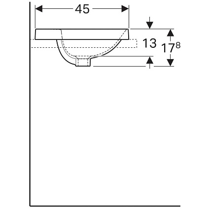 Раковина Geberit VariForm 55 см 500.740.01.2