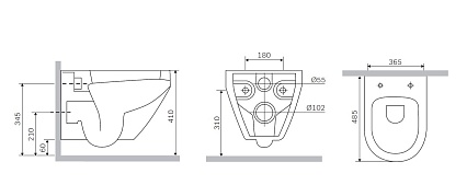 Подвесной унитаз Am.Pm Spirit V2.0 C701700SC белый