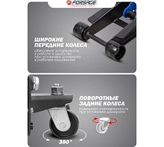 Подкатной гидравлический двухпоршневой домкрат Forsage 3 т, h min 85 мм, h max 430 мм F-T830018 HT(58627)