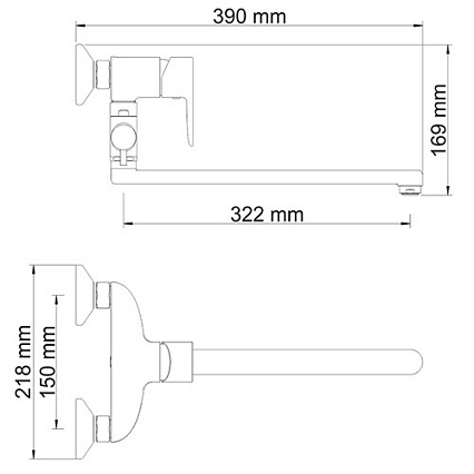 Смеситель универсальный WasserKRAFT Leine 3502L