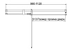 Душевая дверь Vincea Экстенза (Extenza) VDP-4EX1011CLBN 100/110x195 брашированный никель, прозрачная