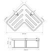 Полка Bemeta Cytro 146208102 32.5 см