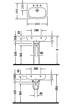 Раковина Duravit D-Code 60