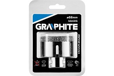 Коронка алмазная вакуумная пайка 68 мм, M14 Graphite 55H315