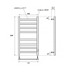 Полотенцесушитель электрический Point Меркурий PN83858 П8 50x80 диммер справа, хром