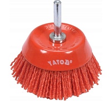 Щетка чашечная нейлоновая 75 мм Yato YT-47782