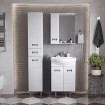 Зеркальный шкаф Onika Балтика 58 см белый, левый, с подсветкой 205815