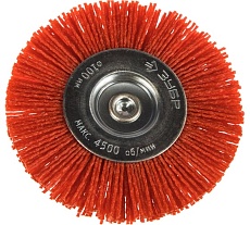 Щетка дисковая (100 мм; нейлоновая проволока с абразивным покрытием) для дрели Зубр 35161-100_z02