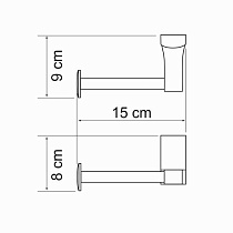 Держатель туалетной бумаги WasserKRAFT Exter K-5296 светлая бронза