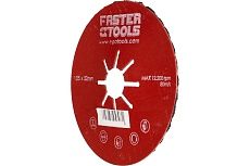 Диск шлифовальный гофрированный 125 мм, P100 Faster Tools 5809