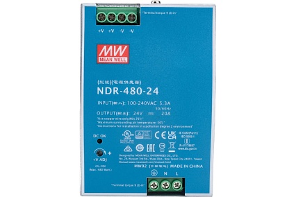 Источник питания Mean Well AC/DC NDR-480-24 Т02290107