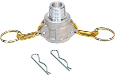 Камлок соединение типа B (0.5&quot;; розетка; наружная резьба BSP; алюминий) TITAN LOCK TL50BAL