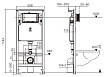 Комплект Weltwasser 10000011305 унитаз Merzbach 043 GL-WT + инсталляция + кнопка Amberg RD-WT