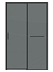 Душевая дверь Grossman Style 120x195 тонированное, черный матовый 100.K33.05.120.21.10