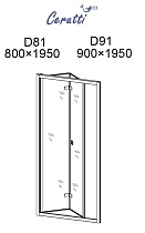 Душевая дверь Cerutti 80x195 D81