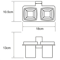 Держатель для стакана WasserKRAFT Lopau K-6028D