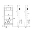 Комплект Point PN48047SB унитаз Меркурий PN41831BM + инсталляция Элемент PN45120 + кнопка Ника PN44081SB сталь