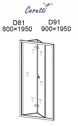 Душевая дверь Cerutti 80x195 D81