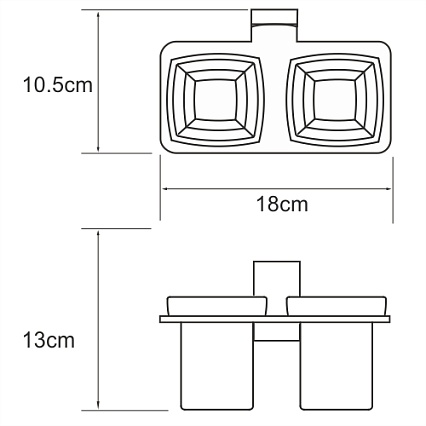 Держатель для стакана WasserKRAFT Lopau K-6028D