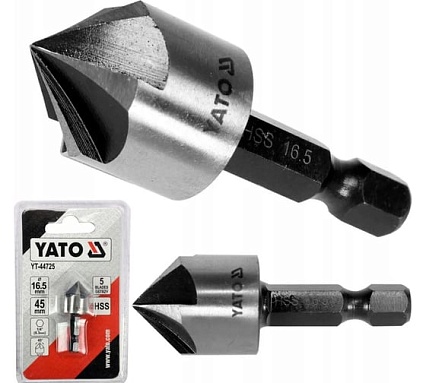 Конический зенкер Yato 16,5мм HEX YT-44725 369444725 092 1