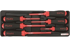 Набор-сет диэлектрических отверток Toptul 136x364 мм, 6 шт. GAAT0603