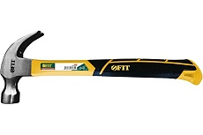 Молоток-гвоздодер FIT Профи фибергласовая усиленная ручка, 30 мм, 570 гр. 44780