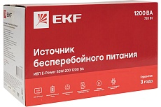 Линейно-интерактивный источник бесперебойного питания EKF E-Power SSW 200 1200 ВА Proxima SSW-2120