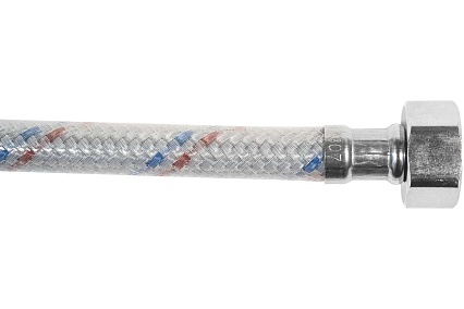 Гибкая подводка для смесителей ЦС нейлон, штуцер 31/17мм, 1/2”хM10 L-80 см, пакет, уп. пара ГП002009