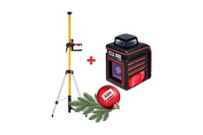 Комплект ADA : лазерный уровень ADA Cube 360 Basic Edition + элевационный штатив-штанга SILVER PLUS в комплекте с треногой 3.6 м A00663