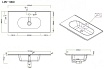 Раковина BelBagno 100 см LOV-1000-LVB