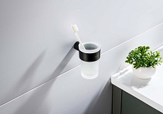 Держатель для стакана Aquatek Лира AQ4427MB черный матовый
