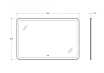 Зеркало Cezares Multicolore 120x80 см с подсветкой CZR-SPC-MC-1200-800-RGB-TCH