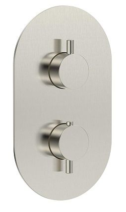 Смеситель для душа AQUAme Siena AQM8806BN термостат, никель шлифованный Смеситель для душа AQUAme Siena AQM8806BN термостат, никель шлифованный