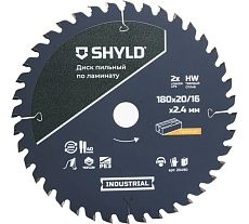 Пильный диск SHYLD по ламинату твердосплавный 180x20/16 мм, 40 зубьев 6692496