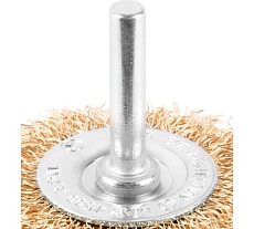 Кордщетка латунная плоская для дрели 50 мм MONOGRAM 106-960