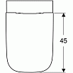 Подвесной унитаз Geberit Smyle Square 500.683.01.1 безободковый с крышкой-сиденьем микролифт