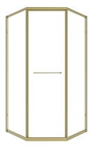 Душевой уголок Timo TTSS-100/17C-8L 100x100 левый, прозрачный, матовое золото