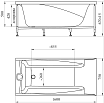 Акриловая ванна Ваннеса Фелиция 160х75 см