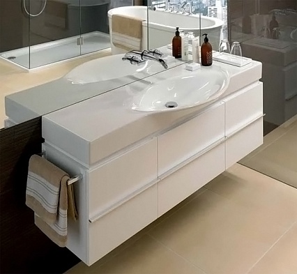 Мебель для ванной Laufen Palace New 120 см 1 ящик, белый матовый