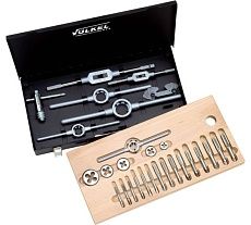 Набор метчиков и плашек М3-М12 HSS-E со сверлами Norgau 13904350