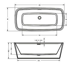 Акриловая ванна Riho Admire FS 180x84