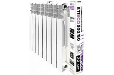 Биметаллический радиатор секционный STI ECO RUS BM 500/80 10 секций (цвет - белый), D220-00288