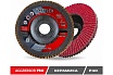 Круг лепестковый торцевой AGGRESSOR-PRO 2 125x22 мм, V, Р40, 25 шт TOTFLEX 4631166199619